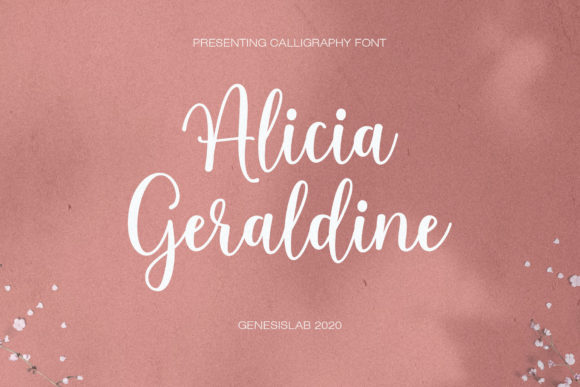 Alicia Geraldine Font for Elegant Design