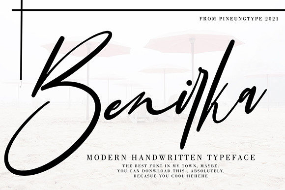 Benirka Font: Elegant Script for Creative Projects