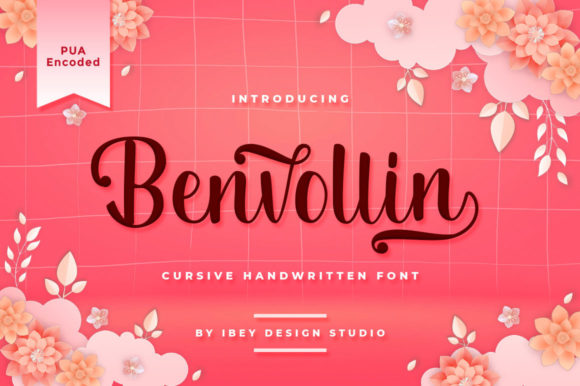 Benvollin Font: A Handwritten Typeface for Polished Branding