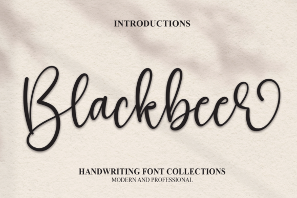 Blackbeer: A Handwritten Typeface for Editorial Elegance