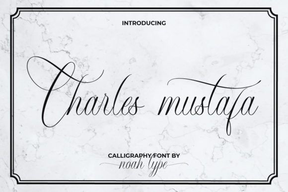 Charles Mustafa: A Elegant Script Font