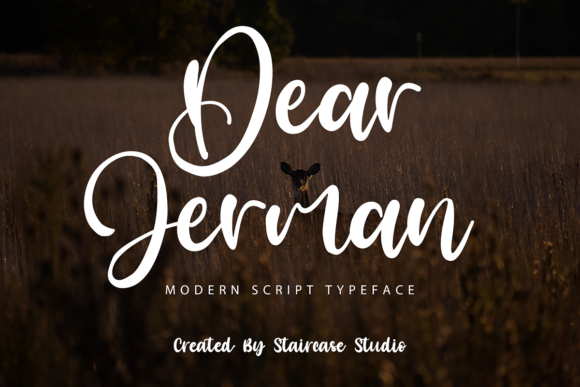 Dear Jerman Font for Creative Projects