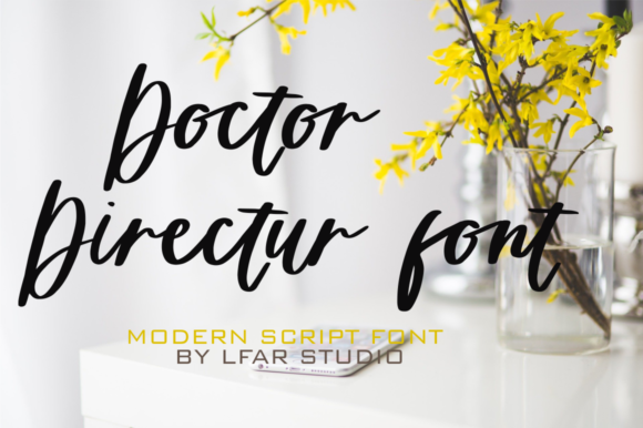 Doctor Directur: A Premium Script Font for Stronger Campaign Messaging