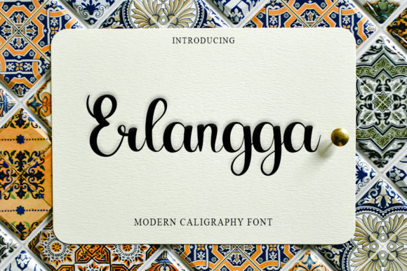Erlangga: A Cute Handwritten Font for Crafters