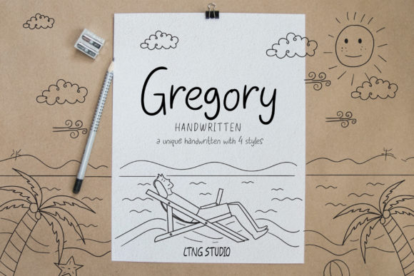 Gregory Handwritten: A Font for Creative Expression