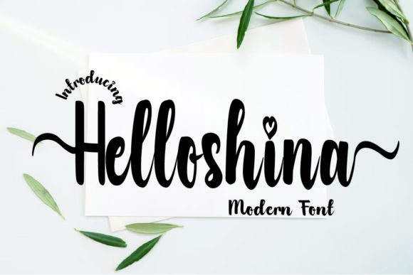 Helloshina: A Stylish Script Typeface for Modern Web Design