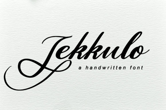 Jekkulo: A Stylish Script Font
