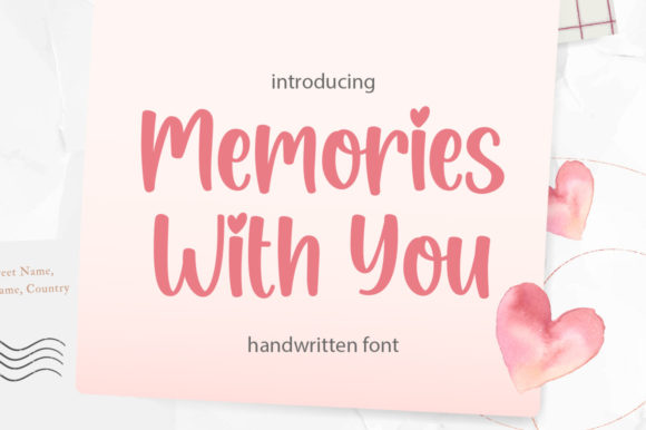 Memories with You Font for Creative Projects