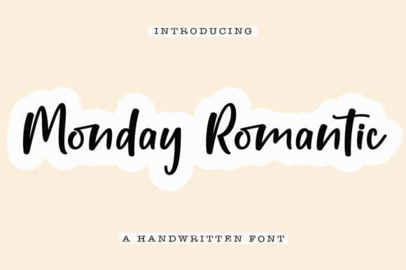 Monday Romantic: A Handwritten Font That Elevates Branding Projects
