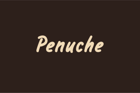 Penuche Font: Handwritten Elegance