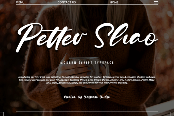 Petter Shao: A Creative Script Font