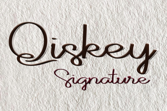 Qiskey: A Handwritten Font for Elegant Design