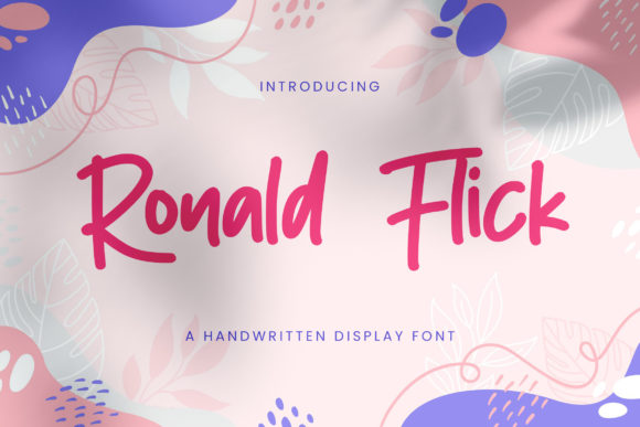 Ronald Flick Font: A Handwritten Typeface for Polished Web Design