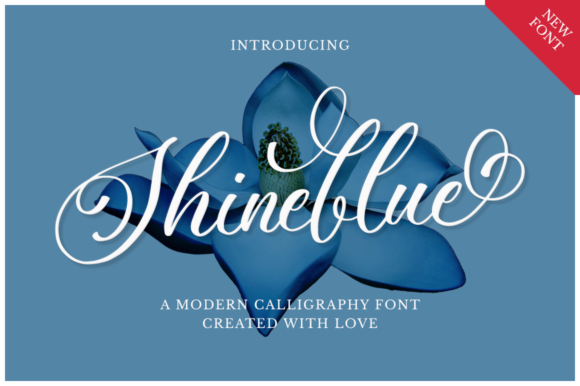Shineblue: A Luxurious Handwritten Font
