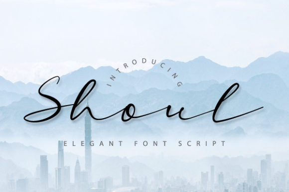 Shoul Typeface: A Romantic Script for Editorial Elegance