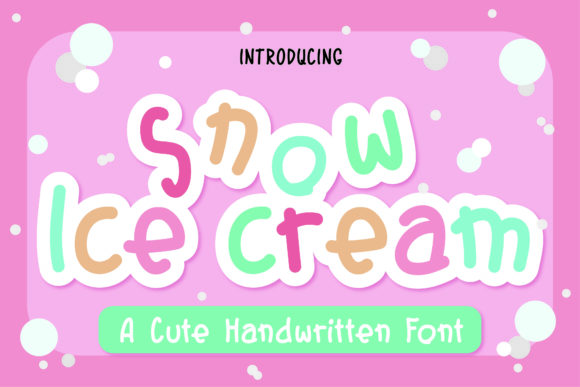Snow Ice Cream Font Review
