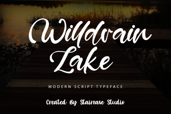 Willdrain Lake Font for Creative Projects